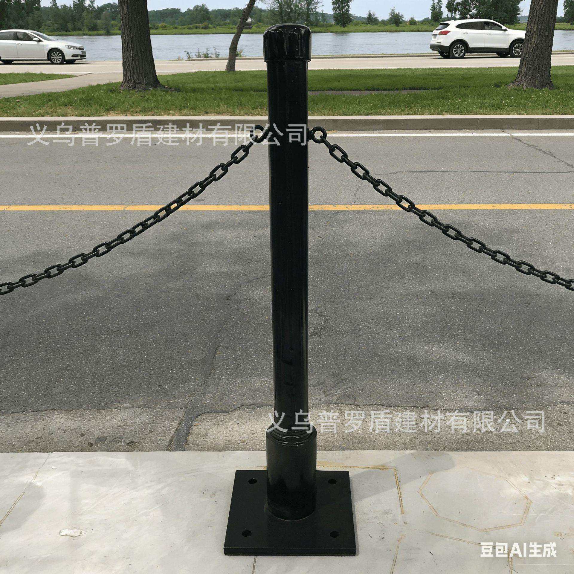 上海铸铁立柱欧式柱镀锌链条河道景观广场护栏铁艺罗马柱