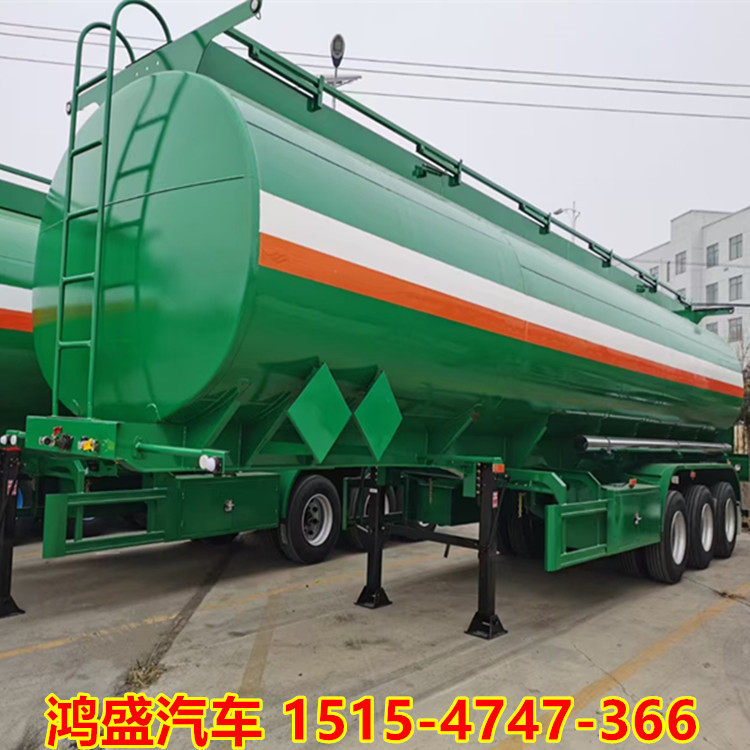 老河口市三桥45方水罐车13米运水半挂车陆锋牌厂家报价