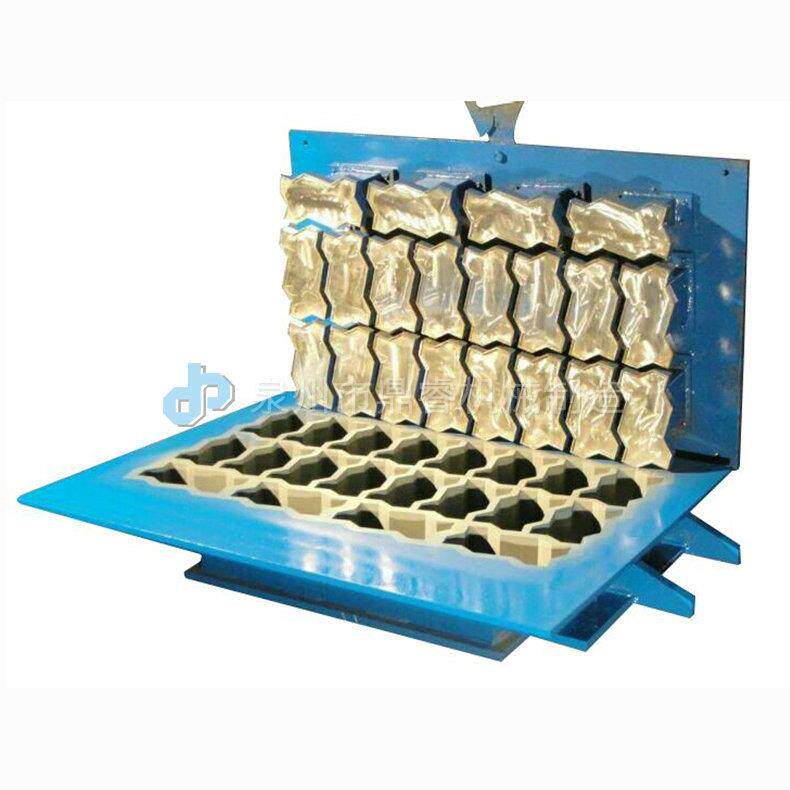 专业供应小区建设小曲波模具波浪砖模具异形砖机模具彩砖路面铺路