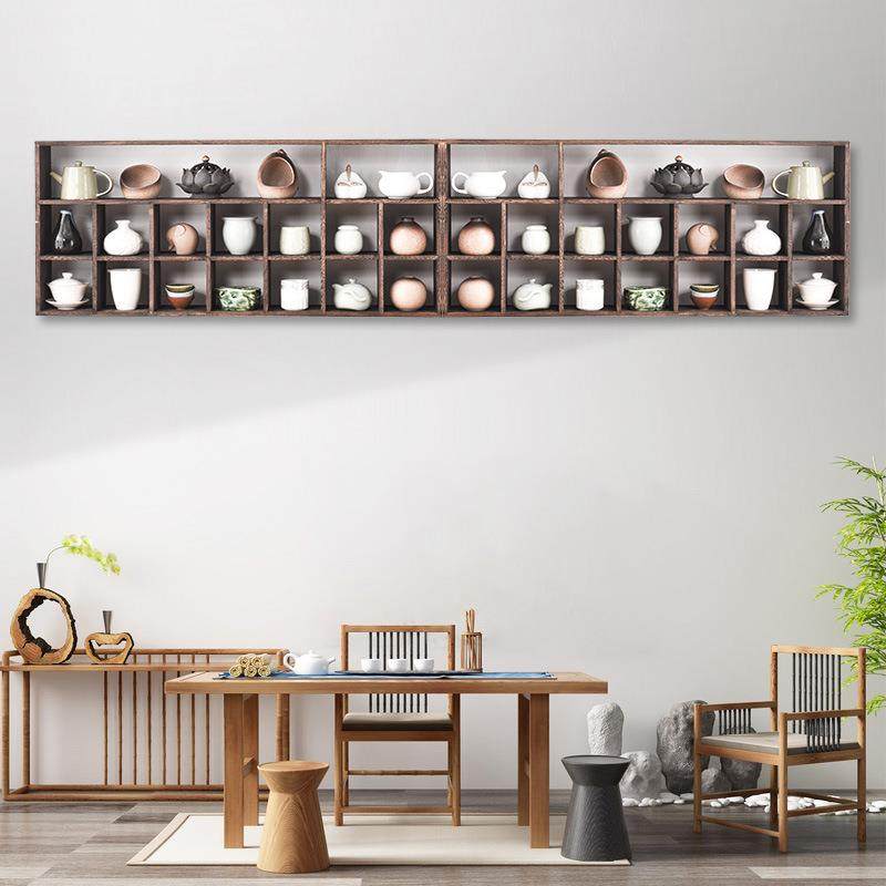 实木壁挂式摆件架茶具茶壶茶杯架子多功能组合置物架多宝格博古架,工业油品/胶粘/化学/实验室用品,其他实验室设备,淘宝优惠券,粉丝福利购,淘宝优惠卷