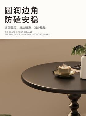 轻沙发边几客厅家用小茶边桌复古奢角几铁艺床JVZ头几置物台阳小