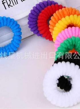 双色毛圈发圈机弹皮竖条纹QJF-FQ-1女弹力发士圈筋机力头绳机器发