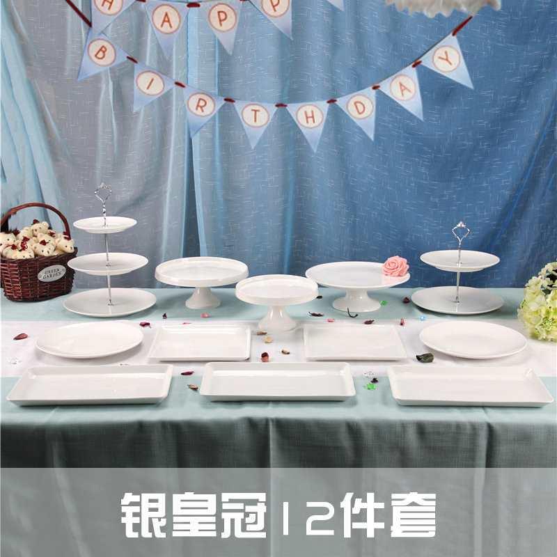 欧式糕架子多层陶瓷甜品歇台盘子蛋摆件展示416架冷餐茶下心午茶