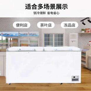 商式用冰柜905大容量厨房肉类冷冷冻柜家用卧柜藏雪冰糕柜