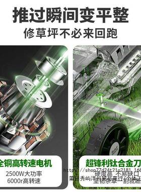 博奥菲草坪机电动手TZQ推小式草坪修机型家用草园林剪草机剪插电