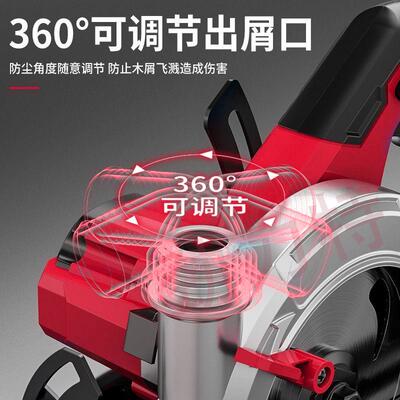 大ODU功率5单手锯6寸5.寸电圆锯锯带灯锂电圆盘石材切割机工手木