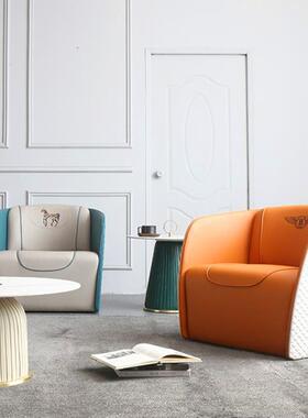 XLOJY07现0#宾利单人FBB沙发椅意大酒利轻奢1接待椅店商务接待椅