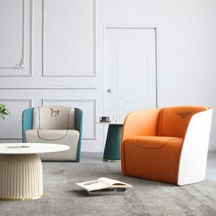 XLOJY07现0#宾利单人FBB沙发椅意大酒利轻奢1接待椅店商务接待椅