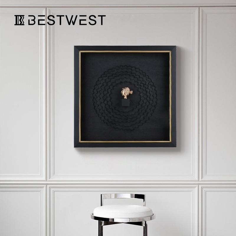 风Bestwest创意轻奢BXPS20-0高档装饰画客厅沙发墙面立体挂画走廊