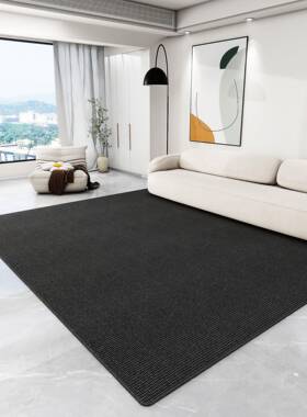 2免025新款耐黑色客地毯洗纯色沙发茶几毯素F779H97J厅色脏轻奢简