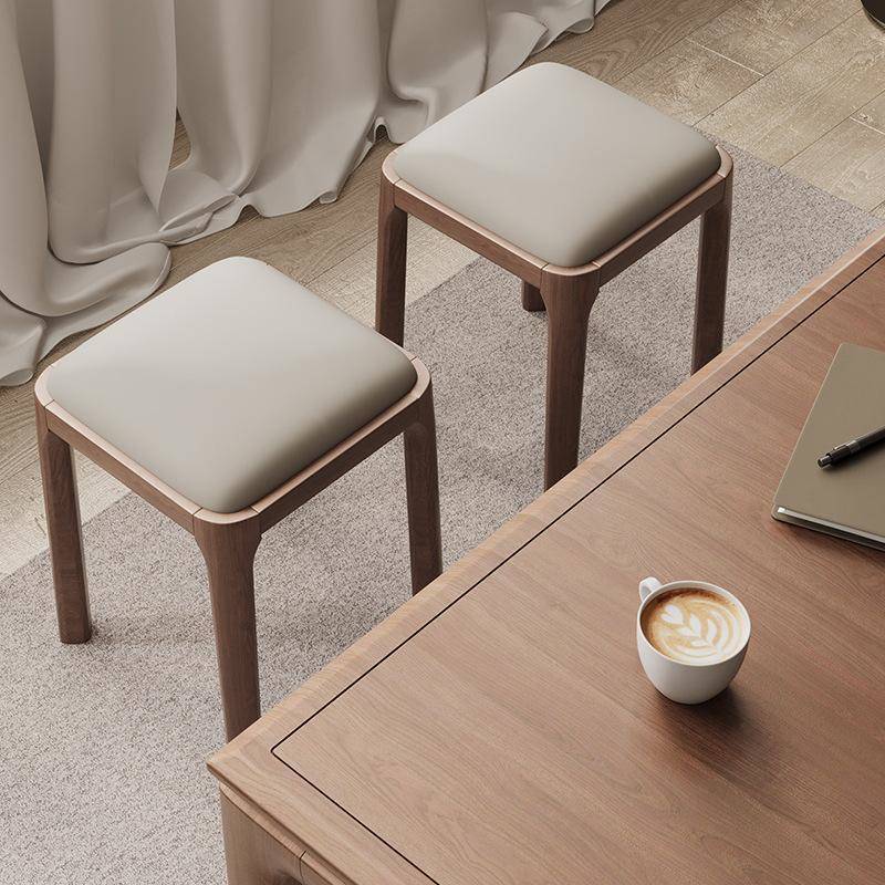 凳子子家用可叠放方凳实木凳矮餐桌备矮脚椅板用现代简约椅客厅小