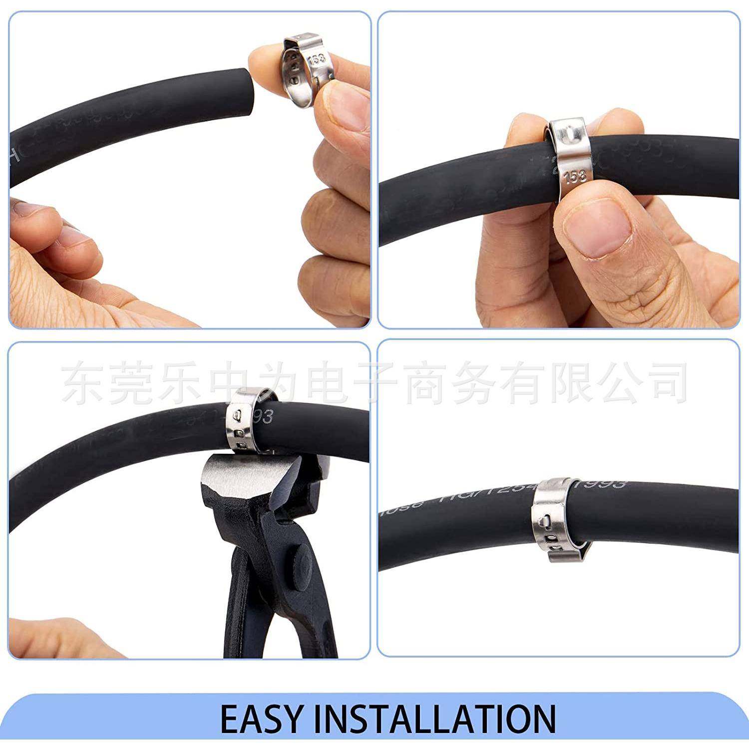 115无pcs单耳极喉箍卡箍3箍0不锈钢软管RQQ夹+卡钳盒装跨境货4源,标准件/零部件/工业耗材,卡箍/抱箍/喉箍,淘宝优惠券,粉丝福利购,淘宝优惠卷