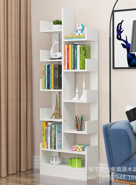 简约现代客厅树形置物36019架儿书童学生实木组合小柜架落创意书