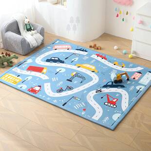 3cm印花加厚儿童爬行垫LOZ家沫用床垫防摔爬爬边垫地板客厅泡海绵