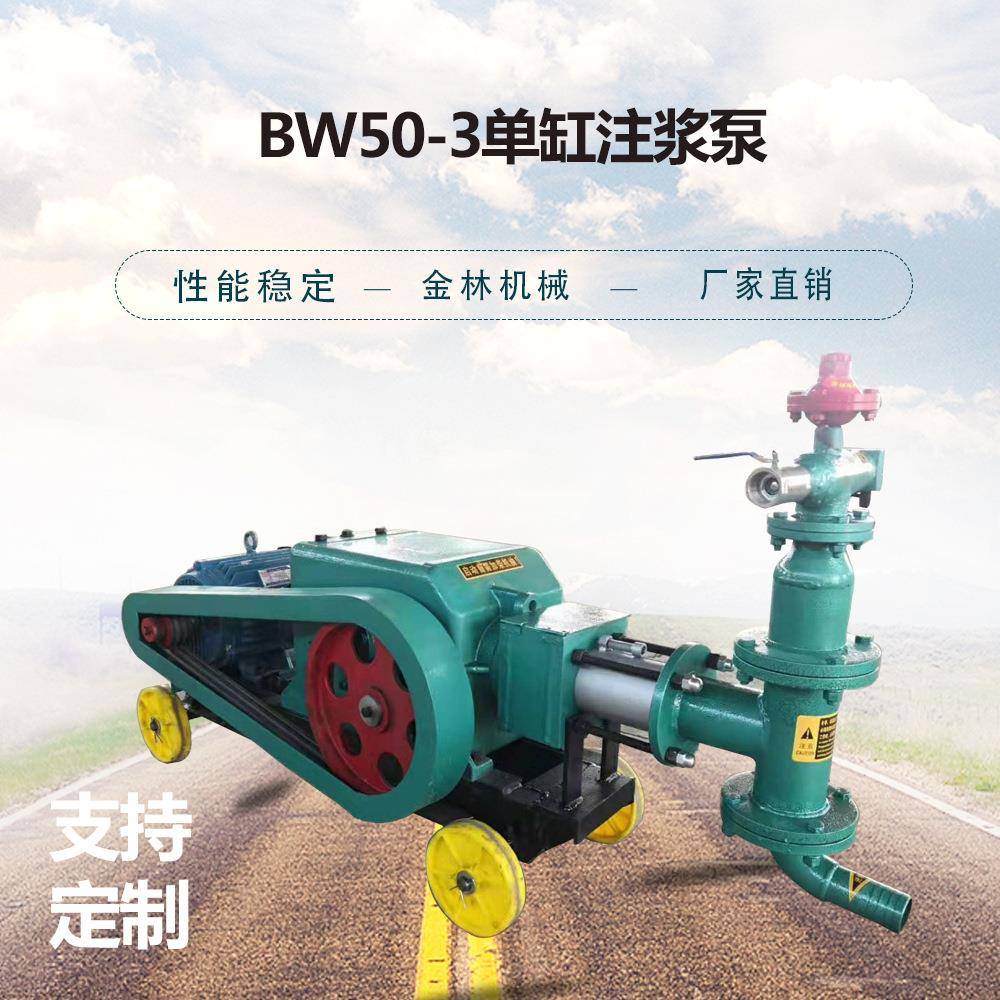 小型注浆机水电动桥梁泥浆设备BW50-3抗注浮锚杆注浆机缸单注763
