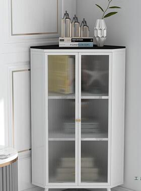 转角柜客厅墙墙角柜IXJ高三角储物柜餐岩边柜端板柜轻奢酒柜靠收