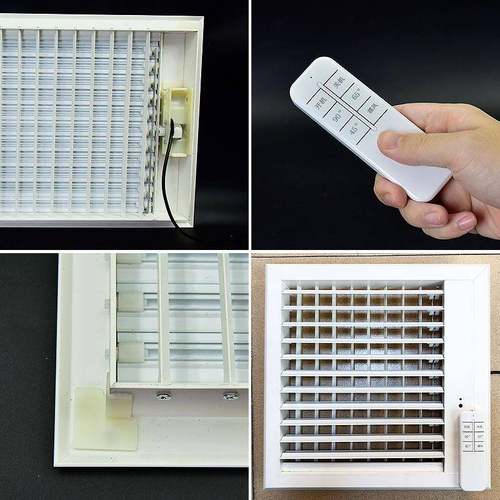 中央366通空调出风口电动风出口百叶遥控电AB动S空调风口出风口