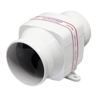 直4寸速艇筒风机房车游换气扇高静656音通风机直流厨房管道抽烟机