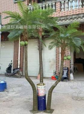 仿真椰子子树玻璃钢仿真榈椰子树仿真树棕厂家园林YN202303景人造