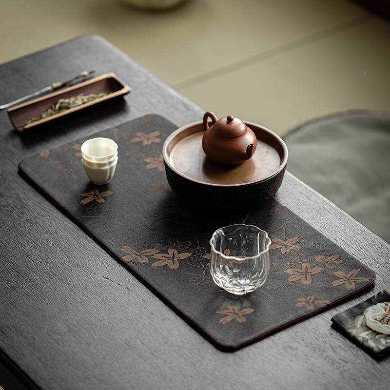 香云纱茶席复布古艺dat1240茶桌垫禅意干泡茶道配件色茶古台席布