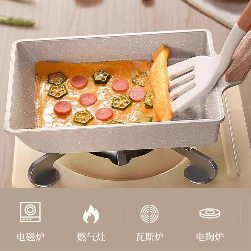 玉子烧煎锅煎家不用粘锅平底锅无品牌/方形厚蛋饼烧麦饭石锅早餐