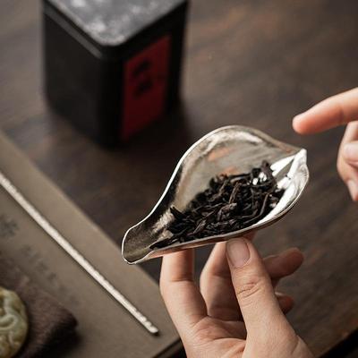 道荷茶茶则家用25663钛茶则拨茶勺茶匙茶具配间件分茶器醒茶器茶