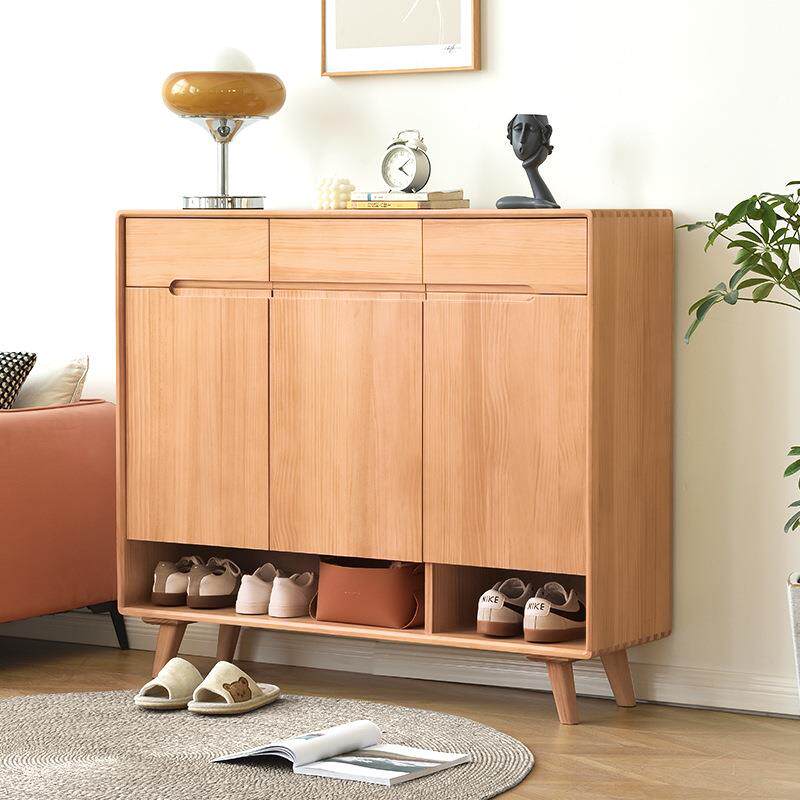实木鞋柜家用门0口入户容收纳多透气层玄关阳量台外全室实木