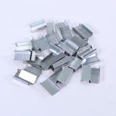 1916宽铁皮打588包锌烤蓝带镀钢扣带宽密封手工钢带扣