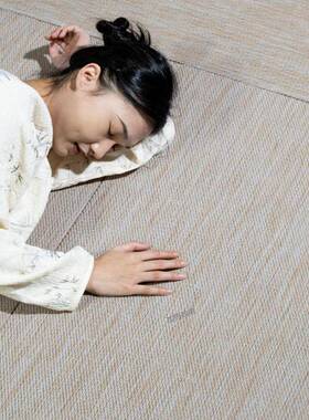 燃树加热榻榻米垫日式草PUU席榻脂脂榻米垫子树加热踏踏阻米地垫