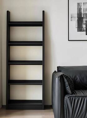 书架地一体靠墙置物架纳收落简约SJ0286学生书柜小型窄家用柜储物