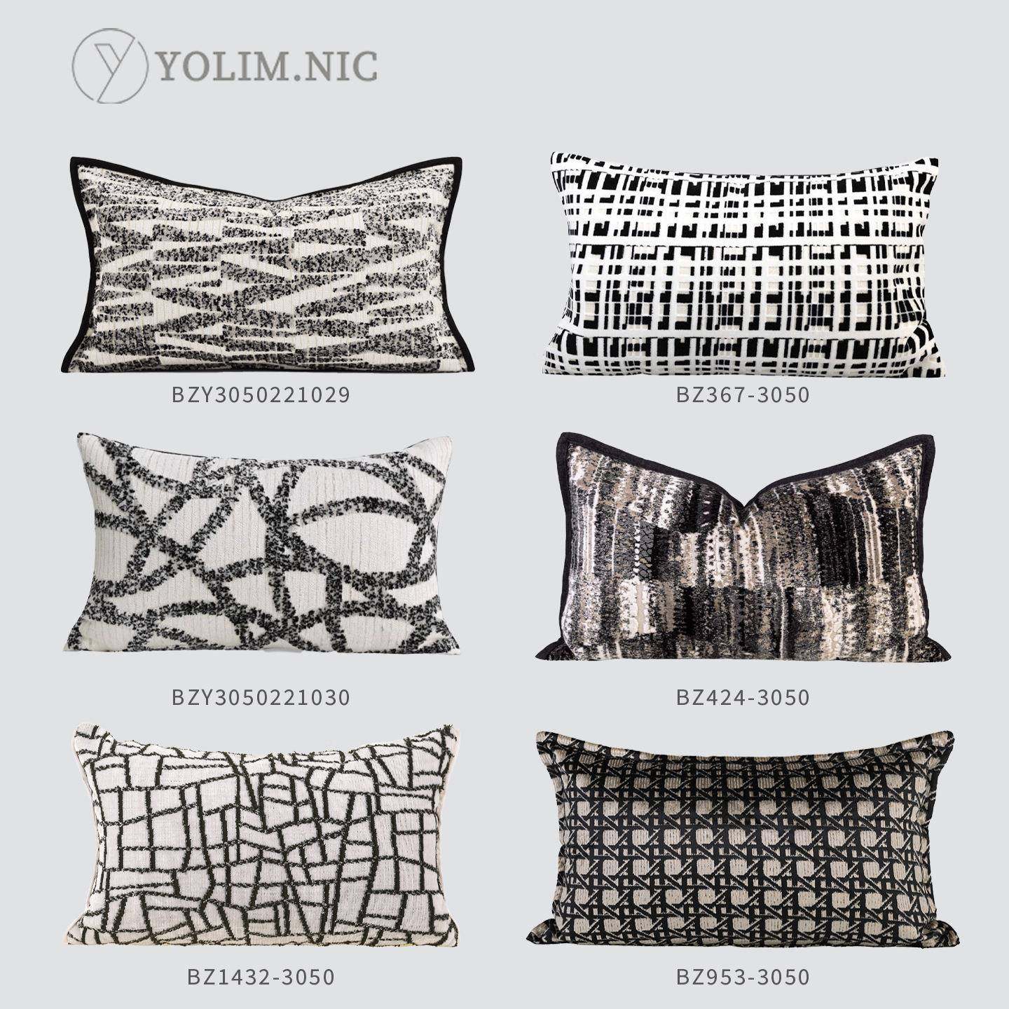 轻奢高级黑白厅几何别墅客沙发FBQ抱感样板间展厅床枕上靠垫腰枕,居家布艺,抱枕被,淘宝优惠券,粉丝福利购,淘宝优惠卷