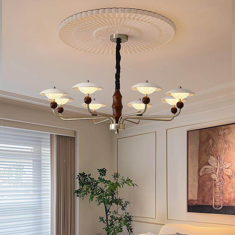 法式古客美式复古高级中40130感吊灯卧厅室餐厅书南洋房风实木个