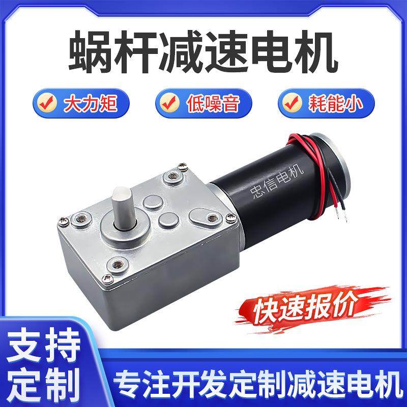 ZX-5840-31ZY自动门窗蜗轮蜗杆减速电机广告牌窗帘机微型