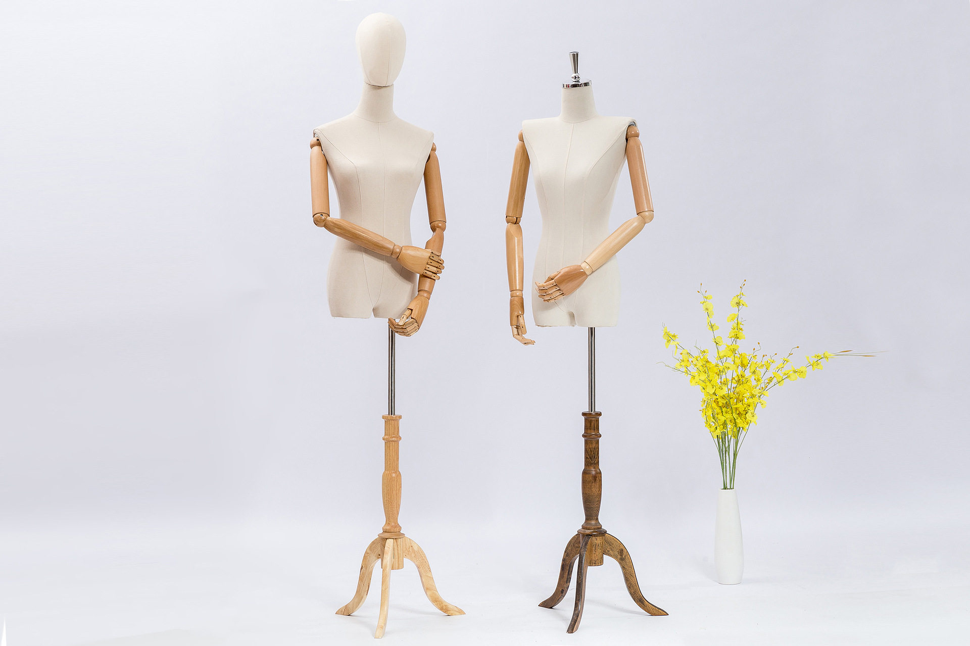 工厂出口包布女半身儿童半身包布塑料模特摆台服装展示道具