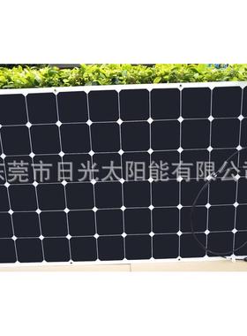 单晶sunpower柔性太阳能电池板车船用太阳能板可弯曲太阳能板