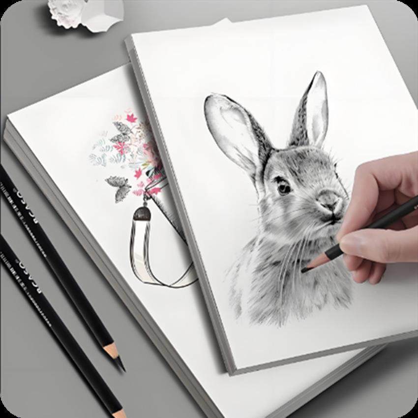 高白本白素描纸速描写生速写铅画美术绘画纸120g160g