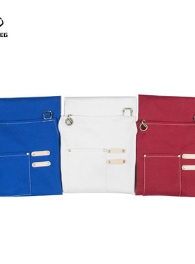 纯棉防水围裙花店理发发型师围腰咖啡师餐厅酒吧工作服定制印logo