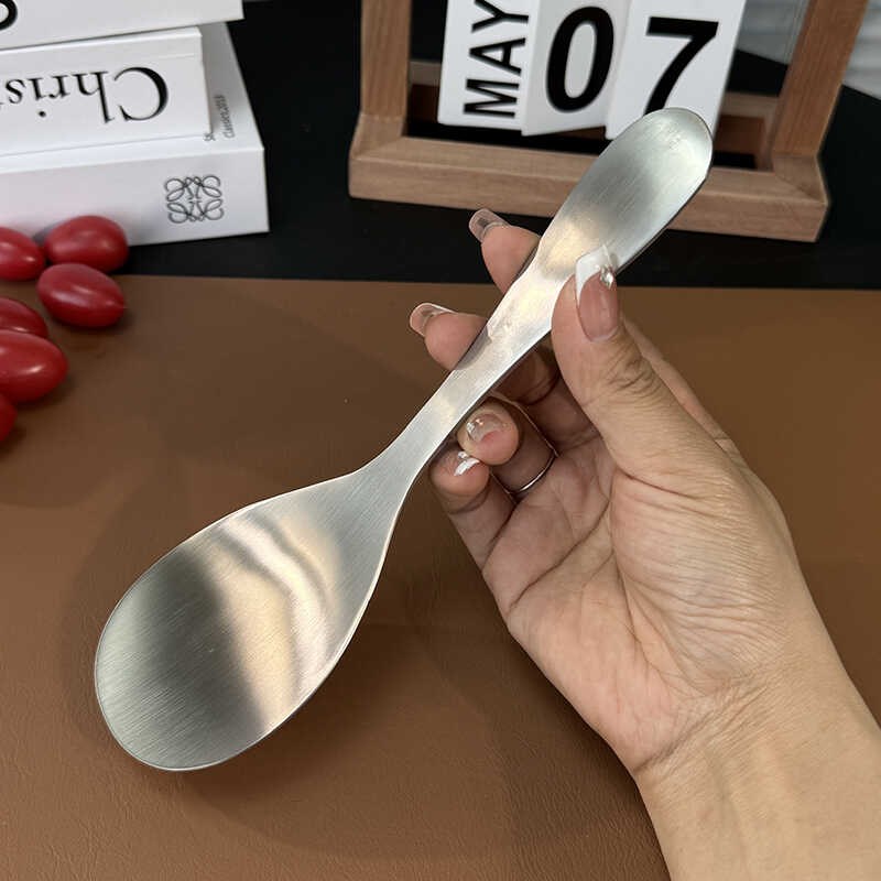 304不锈钢饭勺家用盛饭勺米饭勺子不锈钢锅饭铲加厚耐高温