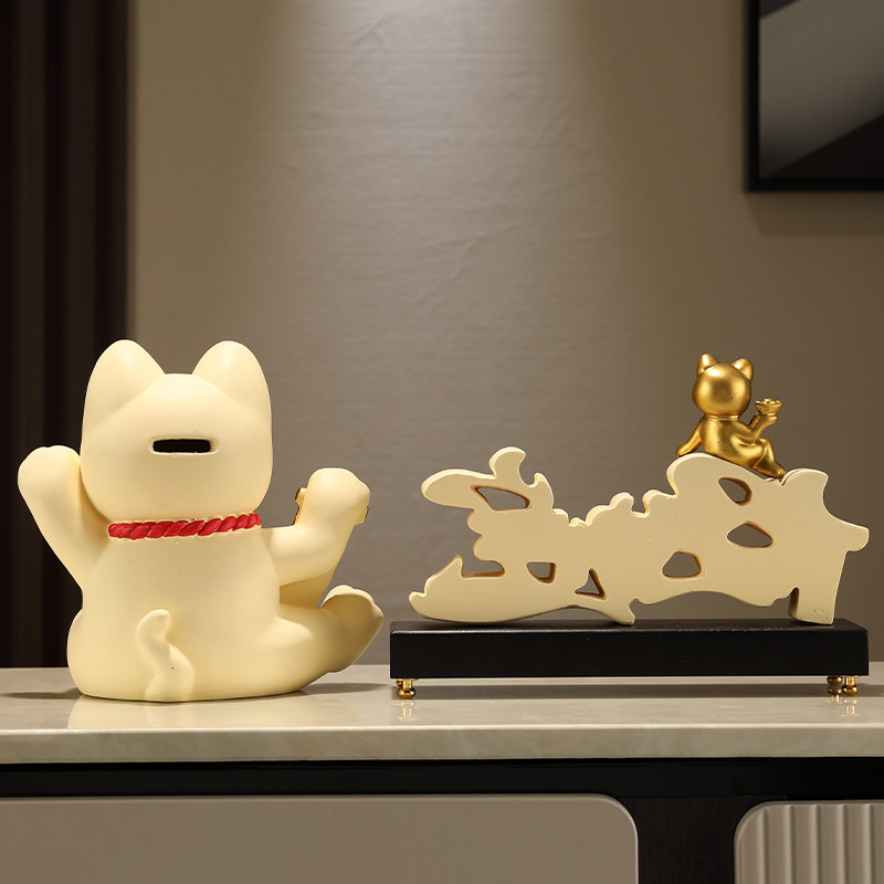 招财进宝装饰摆饰高档家居客厅电视柜办公室前台新店铺开业礼品猫,家居饰品,装饰摆件,淘宝优惠券,粉丝福利购,淘宝优惠卷