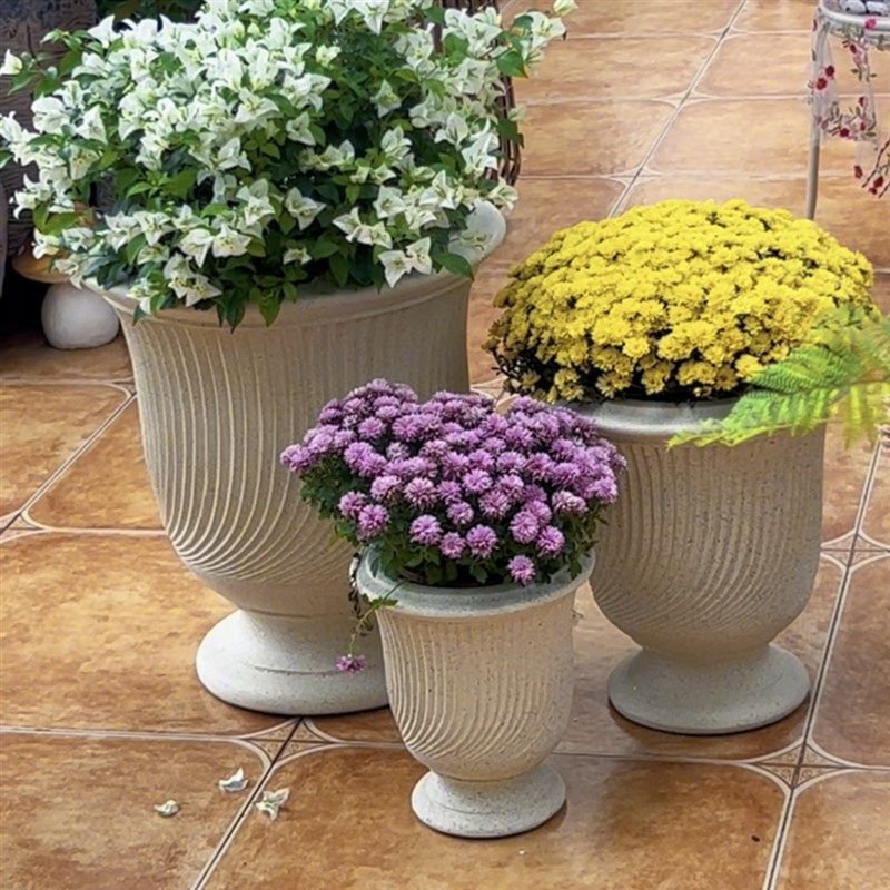 佳鲤推荐欧式罗马花盆摆件奖杯盆镁泥高档婚庆礼花园别墅装饰品,家居饰品,户外/庭院摆件,淘宝优惠券,粉丝福利购,淘宝优惠卷