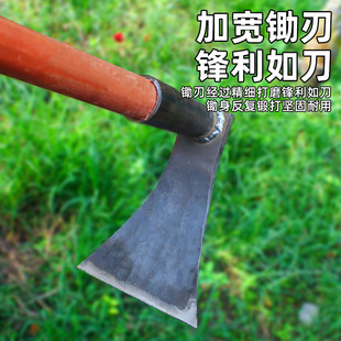 小锄头家用种菜锄草神器锰钢除草专用刨挖地镢撅镐头农用工具大全