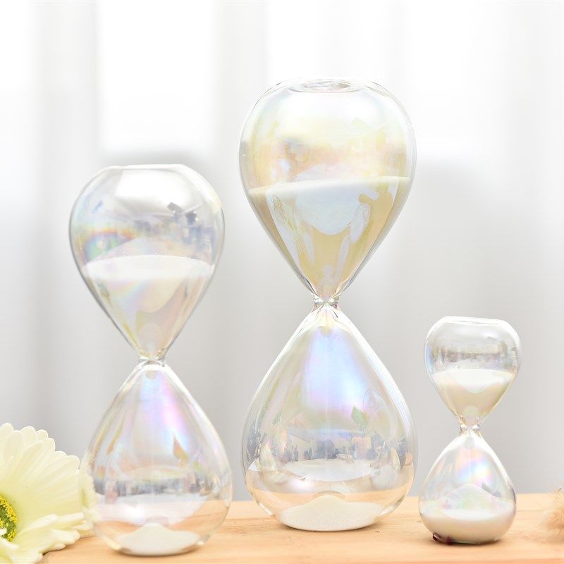 北欧风彩色沙漏计时器5 15 30分钟炫彩玻璃沙漏创意礼品家居摆件,家居饰品,装饰摆件,淘宝优惠券,粉丝福利购,淘宝优惠卷
