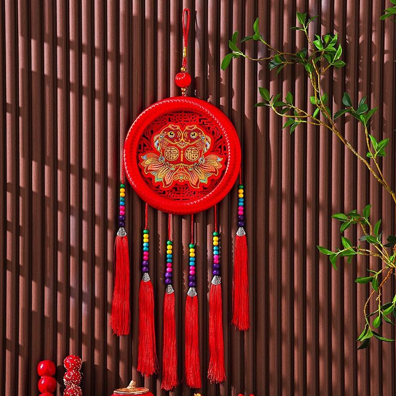 中国结挂件客厅大号喜庆福字高档流苏乔迁入户门玄关新中式装饰品