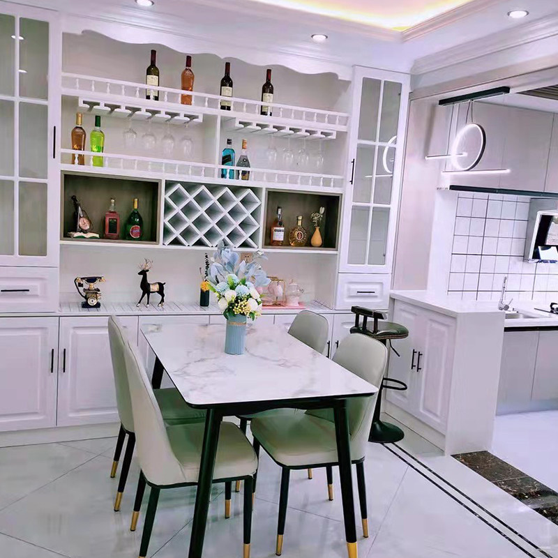 实木廊桥围栏酒柜装饰摆件酒格楣板展示架悬挂酒杯架红酒架倒挂