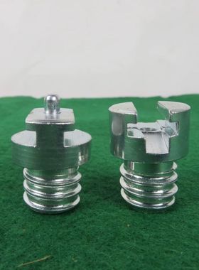 疏通机弹簧接头16mm疏通清理机弹簧配件接头公母一对扣接头下水道