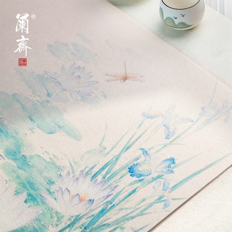 小清欢文创系列书法毛毡垫彩绘毛毡布书画垫毛笔国画羊毛垫文房四