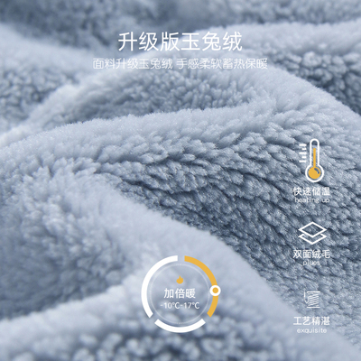 【抗静电】情侣睡衣男士秋冬款冬季法兰绒加绒加厚珊瑚绒家居服女