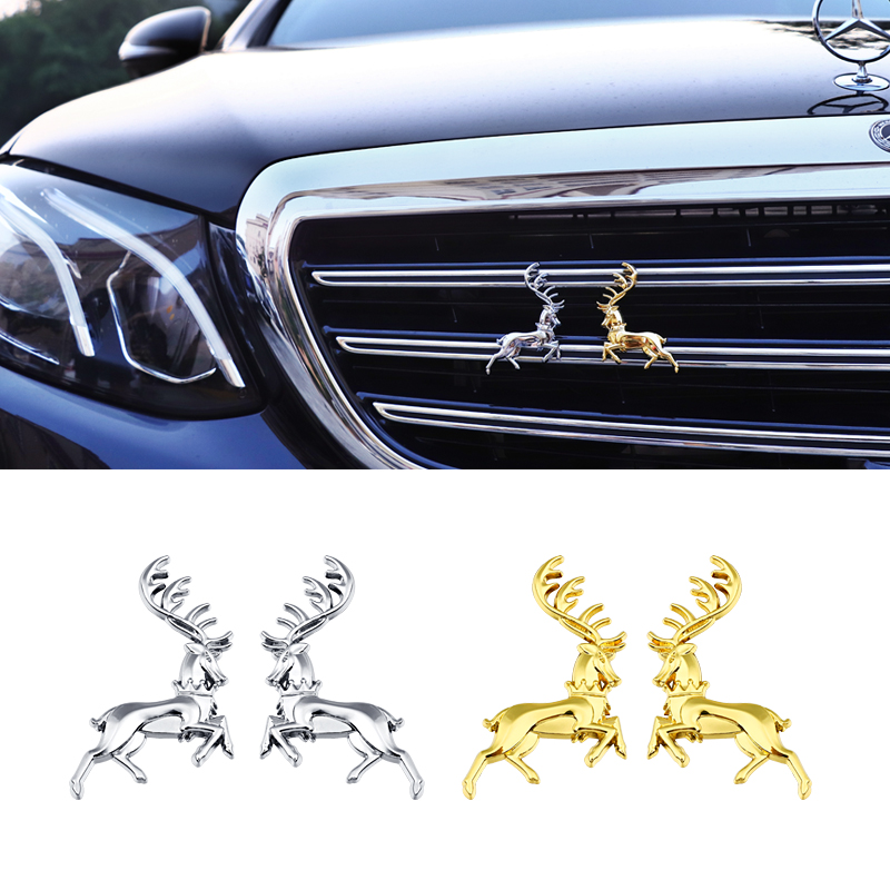 权力游戏家徽车贴 鹿家 麋鹿 一路平安装饰金属车标侧标创意车贴