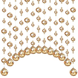 水晶珠帘隔断门帘吊饰过年客厅玄关过道卧室卫生间挂帘子轻奢新款