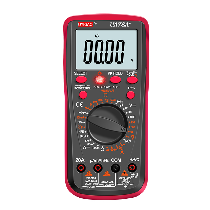 高精度万用表高速智能数字高精度全自动多功能家用电工防烧万能表